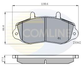 COMLINE CBP01021 - PASTILLAS FRENO