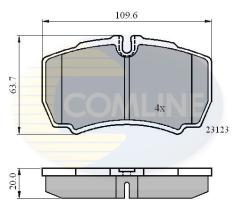 COMLINE CBP01034 - PASTILLAS FRENO