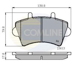 COMLINE CBP01035 - PASTILLAS FRENO