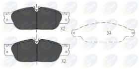COMLINE CBP01103 - PASTILLAS FRENO