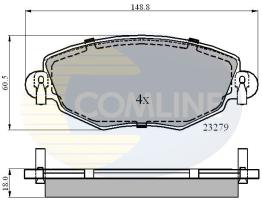 COMLINE CBP01110 - PASTILLAS FRENO