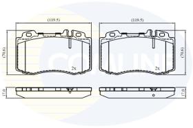 COMLINE CBP01117 - PASTILLAS FRENO