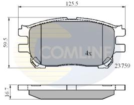 COMLINE CBP01139 - PASTILLAS FRENO