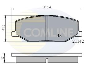 COMLINE CBP0195 - PASTILLAS FRENO