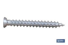 COFAN 025275100 - TORNILLO HORMIGÓN PLANA TORX 7,5X100