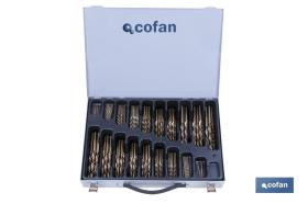 COFAN 04010974 - MALETIN SURTIDO BROCAS COBALTO 1-10 - 125 UNDS.