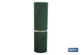 COFAN 10391090 - MALLA PLAST. CUADRADA JARDIN 5MM VERDE 1X25M