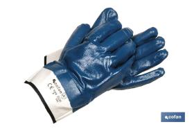 COFAN 1100000710 - GUANTE AMERICANO NITRILO AZUL TALLA 10