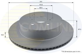 COMLINE ADC01123V - DISCO FRENO