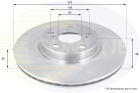 COMLINE ADC01155V - DISCO FRENO