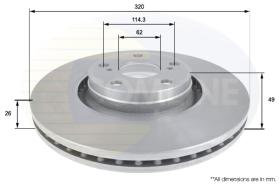 COMLINE ADC01165V - DISCO FRENO