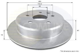 COMLINE ADC0161V - DISCO FRENO