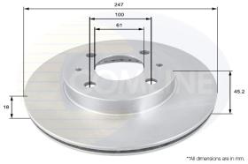 COMLINE ADC0242V - DISCO FRENO