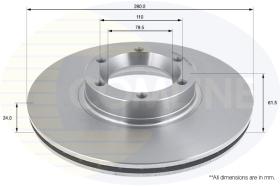 COMLINE ADC0263V - DISCO FRENO