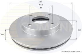 COMLINE ADC0289V - DISCO FRENO