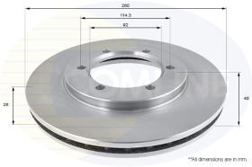 COMLINE ADC0290V - DISCO FRENO