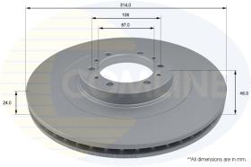 COMLINE ADC0346V - DISCO FRENO