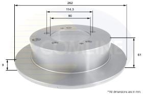 COMLINE ADC0368 - DISCO FRENO