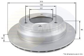 COMLINE ADC0708V - DISCO FRENO