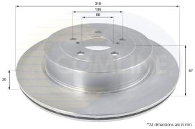 COMLINE ADC0816V - DISCO FRENO