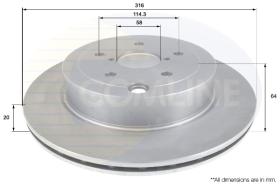 COMLINE ADC0822V - DISCO FRENO