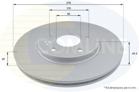 COMLINE ADC1167V - DISCO FRENO