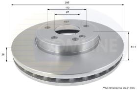 COMLINE ADC1678V - DISCO FRENO