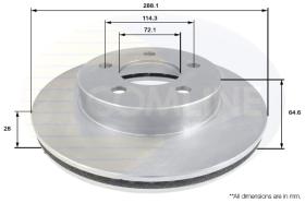 COMLINE ADC2301V - DISCO FRENO