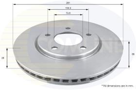 COMLINE ADC2304V - DISCO FRENO