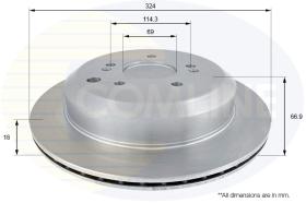 COMLINE ADC2420V - DISCO FRENO