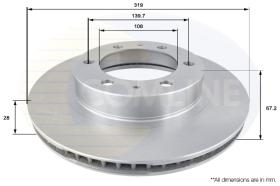 COMLINE ADC2509V - DISCO FRENO