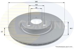 COMLINE ADC2516V - DISCO FRENO