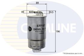 COMLINE EFF197 - FILTRO COMBUSTIBLE