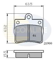 COMLINE CBP0220 - PASTILLAS FRENO