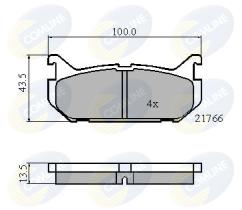 COMLINE CBP0327 - PASTILLAS FRENO