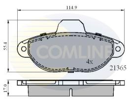 COMLINE CBP0509 - PASTILLAS FRENO