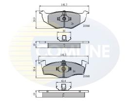 COMLINE CBP0706 - PASTILLAS FRENO ESPE-19.5