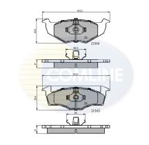 COMLINE CBP0707 - PASTILLAS FRENO ESPE-17.3