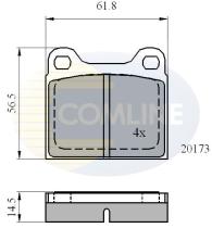 COMLINE CBP0731 - PASTILLAS FRENO