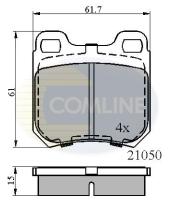 COMLINE CBP0741 - PASTILLAS FRENO