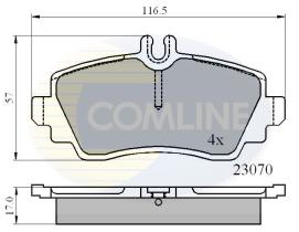 COMLINE CBP0748 - PASTILLAS FRENO