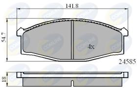 COMLINE CBP0758 - PASTILLAS FRENO