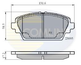 COMLINE CBP0802 - PASTILLAS FRENO