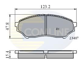 COMLINE CBP0826 - PASTILLAS FRENO