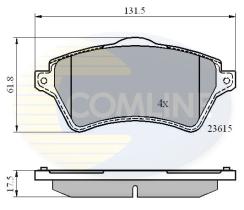 COMLINE CBP0873 - PASTILLAS FRENO