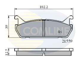 COMLINE CBP0875 - PASTILLAS FRENO