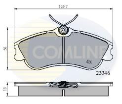 COMLINE CBP0892 - PASTILLAS FRENO