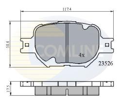 COMLINE CBP0896 - PASTILLAS FRENO