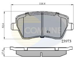 COMLINE CBP0984 - PASTILLAS FRENO