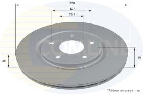 COMLINE ADC2822V - DISCO FRENO